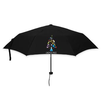 Oh Chemistree Funny Chemist Christmas Tree - Umbrella (small) - black - Front