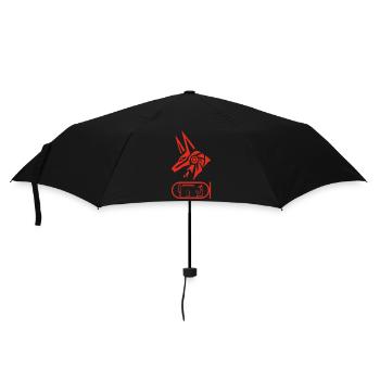 God Anubis (red) - Umbrella (small) - black - Front
