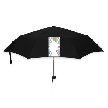 QUEEN ELIZABETH UK FLAG UNION JACK KINGDOM HEAVEN - Regenschirm (klein) - Schwarz - Vorne