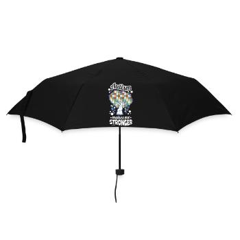 Autistic Autism Awareness Tree Puzzle - Umbrella (small) - black - Front