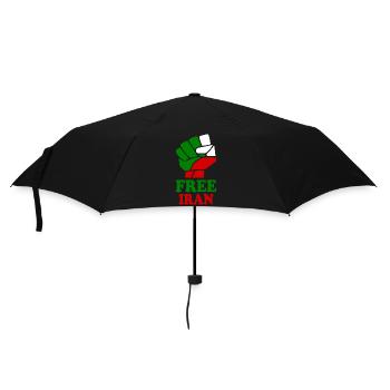 Free iran - Regenschirm (klein) - Schwarz - Vorne
