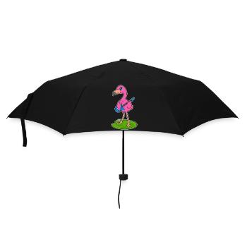 Flamingo Musicien Guitare Musique - Parapluie standard - noir - Devant