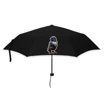 corbeau noir - oiseau - Parapluie standard - noir - Devant