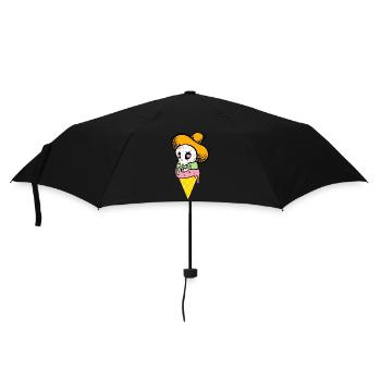 Cornet de crème glacée drôle - Spooky Ice Cream - Parapluie standard - noir - Devant