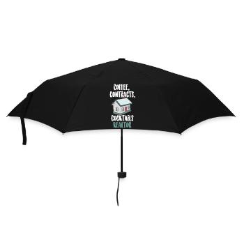 Kaffee Verträge Cocktails Immobilienmakler - Regenschirm (klein) - Schwarz - Vorne