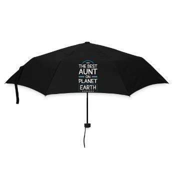 Beste Tante Spruch - Regenschirm (klein) - Schwarz - Vorne