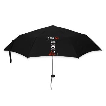 J'peux pas j'suis à la retraite - Parapluie standard - noir - Devant