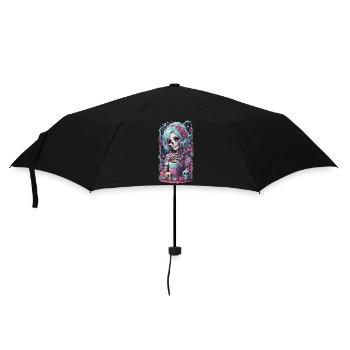 E-girl Pastel Goth Anime Kawaii Dia de Muertos - Parapluie standard - noir - Devant