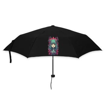 Démon Goth Anime Girl occulte Pastel Design - Parapluie standard - noir - Devant
