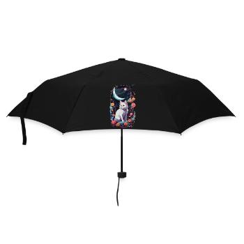 Mystical Night Cats Pastel Gothic Design - Umbrella (small) - black - Front