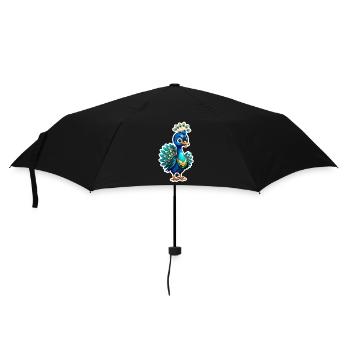 Cute Little Peacock - Umbrella (small) - black - Front