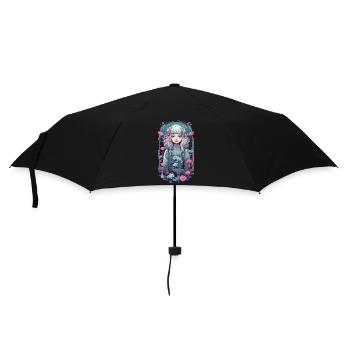 Pastel Goth Anime Underwater Gothic Girl - Umbrella (small) - black - Front