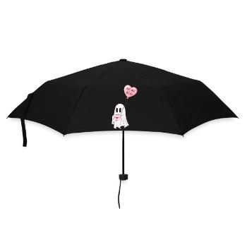 be my boo - Geschenkidee zum Valentinstag - Regenschirm (klein) - Schwarz - Vorne