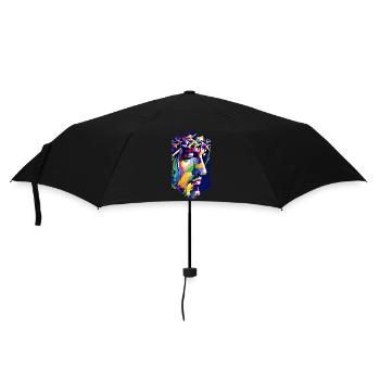 jesus bible christian religion christian cross christian - Umbrella (small) - black - Front