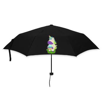 Einhorn Ostern Osterei - Regenschirm (klein) - Schwarz - Vorne