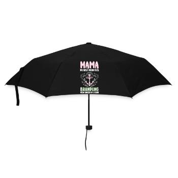 Mutter Muttertag Mama - Regenschirm (klein) - Schwarz - Vorne