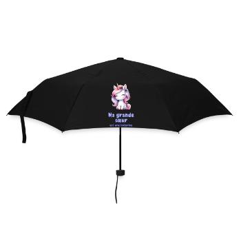 Meine große Schwester ist Ballerina - Regenschirm (klein) - Schwarz - Vorne