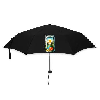 Camping Lagerfeuer Dose - Regenschirm (klein) - Schwarz - Vorne