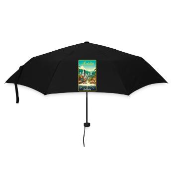 Medellin Kolumbien Retro Classic Design - Regenschirm (klein) - Schwarz - Vorne