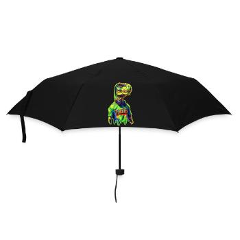 DJ T-Rex 🎧 - Parapluie standard - noir - Devant
