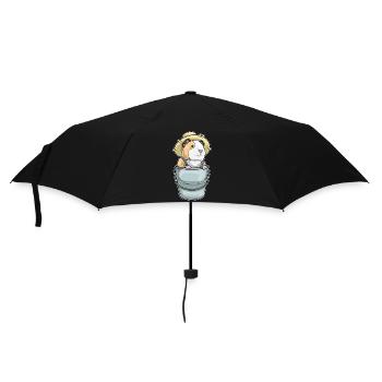Guinea pig farmer bucket farm - Umbrella (small) - black - Front