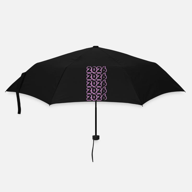 Rosa 2026 - Regenschirm (klein) - Schwarz