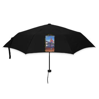Historisches Dortmunder Hafenamt - Regenschirm (klein) - Schwarz - Vorne