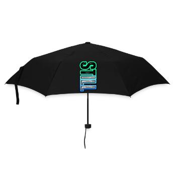 STILL ILL – a bold neon vertical message - Umbrella (small) - black - Front