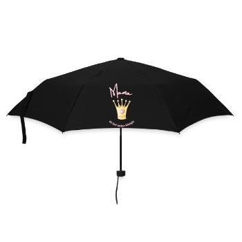 Mama - meine Königin. - Regenschirm (klein) - Schwarz - Vorne