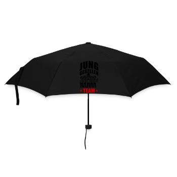 Junggesellen Team Jga - Regenschirm (klein) - Schwarz - Vorne