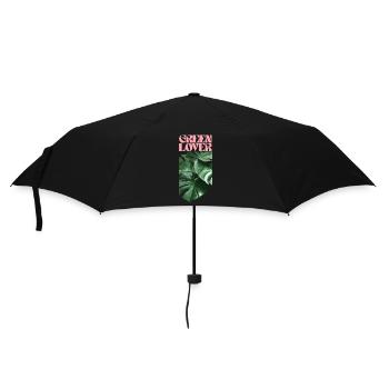 Tropical Monstera Green Lover Design - Umbrella (small) - black - Front