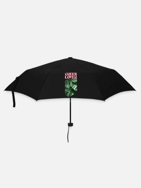 Tropical Monstera Green Lover Design - Umbrella (small) - black
