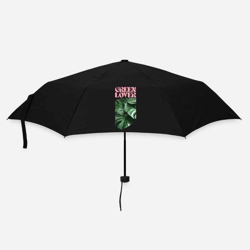Tropical Monstera Green Lover Design - Umbrella (small) - black