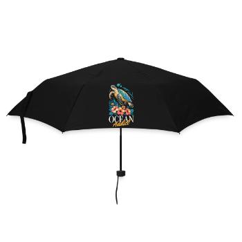 Sea Turtle Ocean Addict Design - Umbrella (small) - black - Front