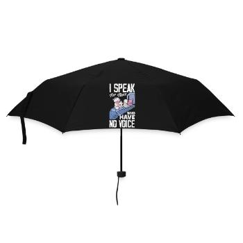 Je parle au nom de ceux qui n’ont pas de voix - Parapluie standard - noir - Devant