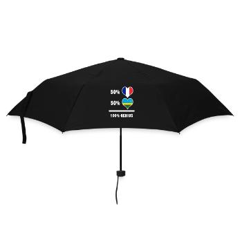 Das Frankreich und Ruanda Genie / Geschenk - Regenschirm (klein) - Schwarz - Vorne