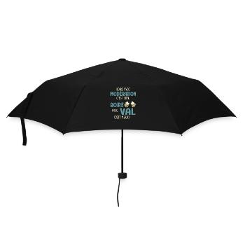 vallentin valérian boire avec val c'est mieux - Parapluie standard - noir - Devant