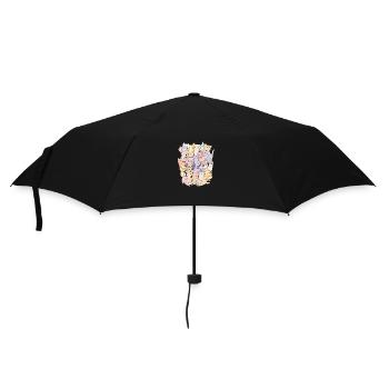Chats mignons Anime Kawaii Chat Amant Maman Papa - Parapluie standard - noir - Devant
