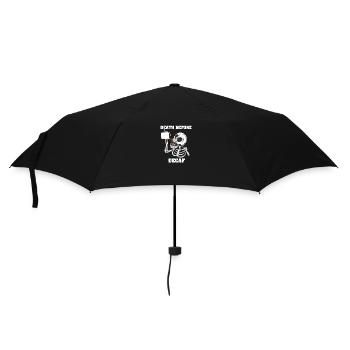 Death before Decaf - Kaffee Liebe - Regenschirm (klein) - Schwarz - Vorne