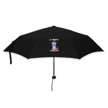 Dragon - All you need is Love & Coffee - Regenschirm (klein) - Schwarz - Vorne