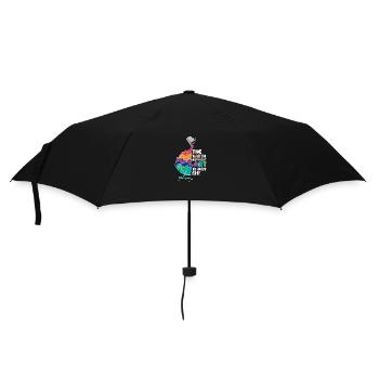 Ohne Kunst ist die Erde nur Eh! - Regenschirm (klein) - Schwarz - Vorne