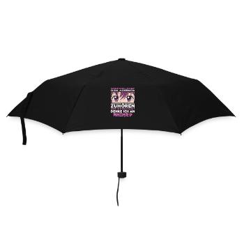 Zuhören? Ich denke an Anime - Regenschirm (klein) - Schwarz - Vorne