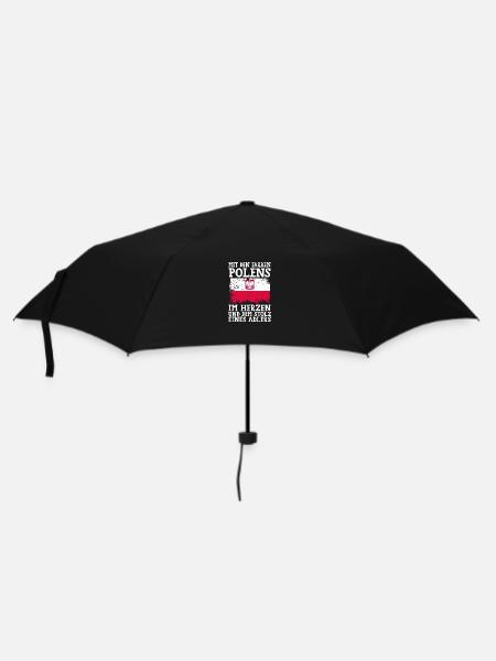 Pole Polnisch Polen - Regenschirm (klein) - Schwarz