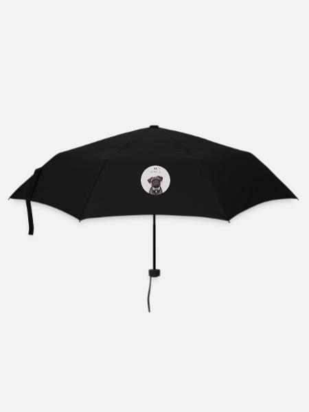 I don't give a Pug - Regenschirm (klein) - Schwarz