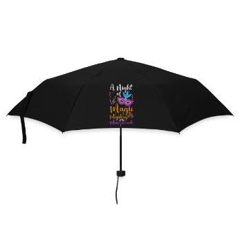 Protection des étrangers de fête - Parapluie standard - noir - Devant