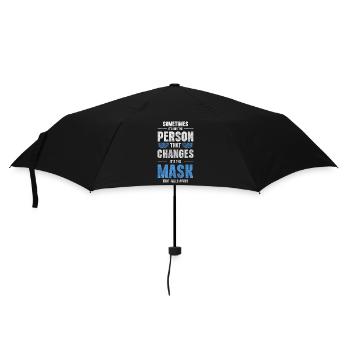 Maskenball Kostüm Unbekannt Schutz - Regenschirm (klein) - Schwarz - Vorne