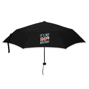 80e anniversaire 80 ans - Parapluie standard - noir - Devant
