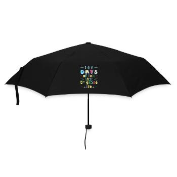 100 Days Of School - Umbrella (small) - black - Front
