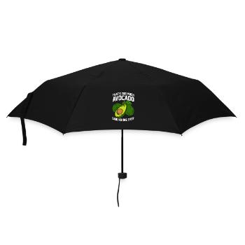 Avocado - Regenschirm (klein) - Schwarz - Vorne