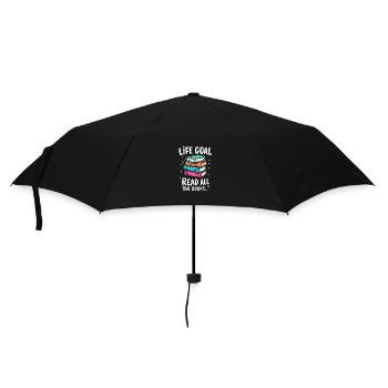 Alle Bücher Lesen - Regenschirm (klein) - Schwarz - Vorne